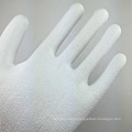 NMSAFETY white polyester or nylon coated pu work gloves CE 4131X